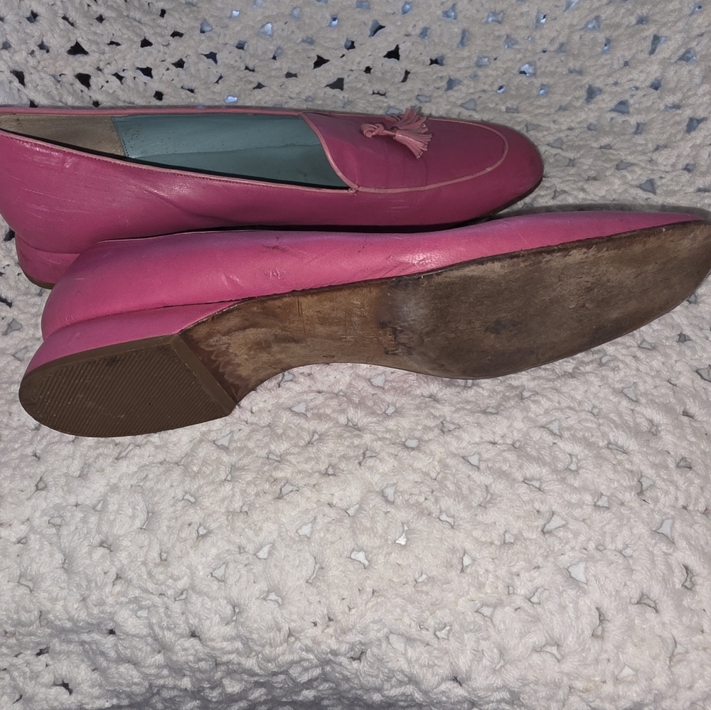 Lilly Pulitzer Pink Loafers With TASSELS SZ9.5 - Picture 4 of 5
